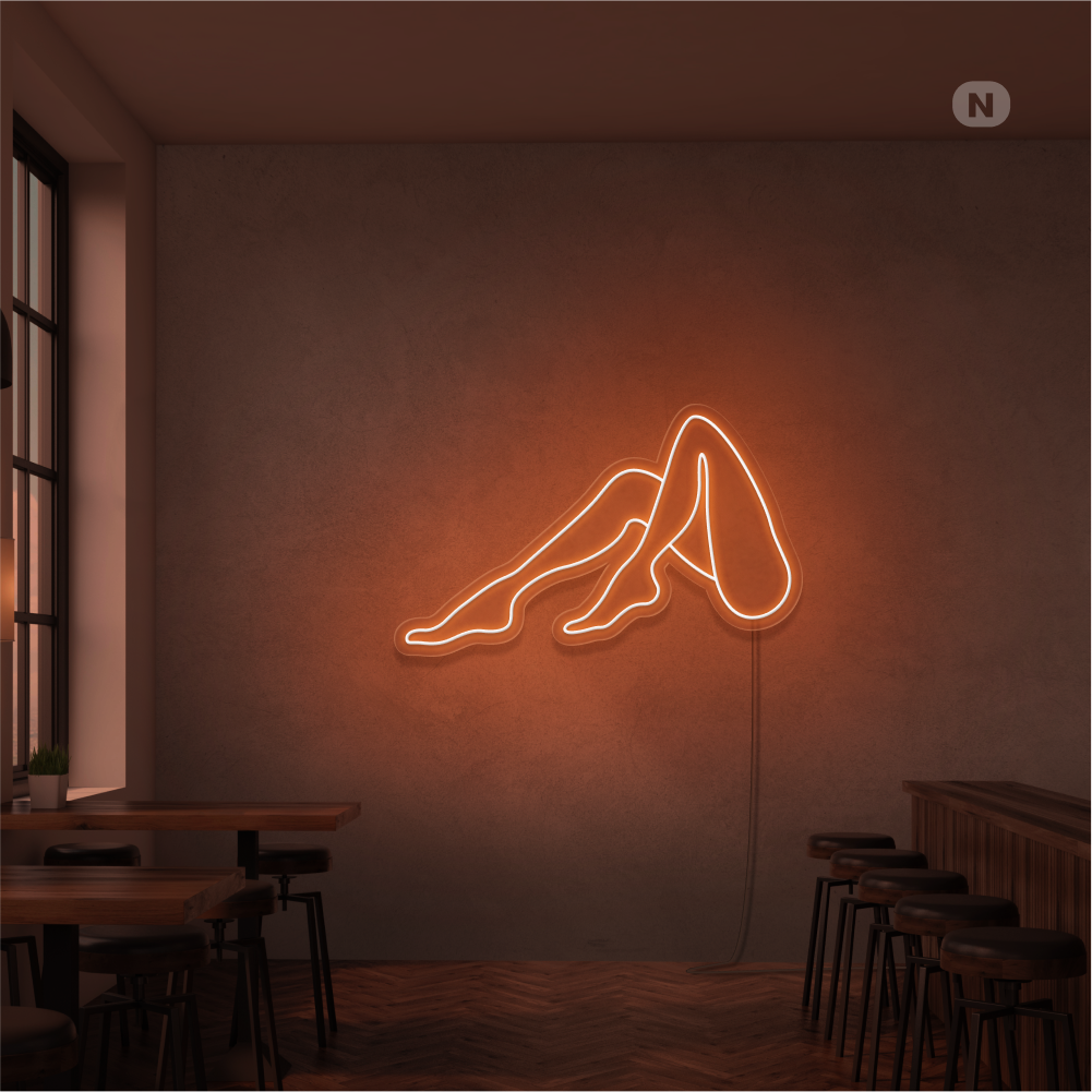 Neon Sign Women Legs