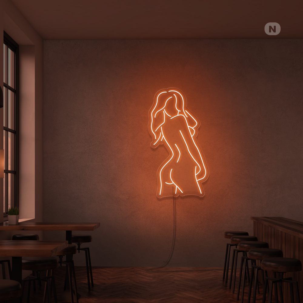 Neon Sign Exotic Girl