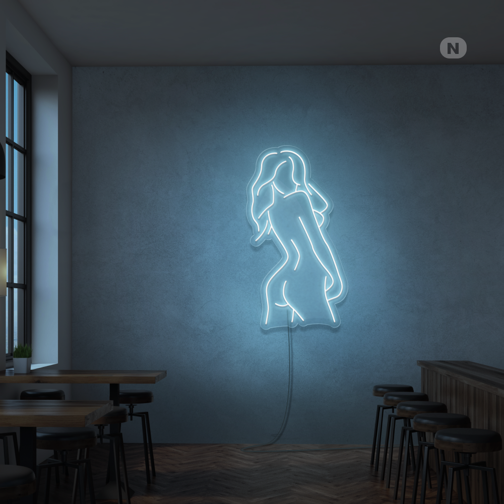 Neon Sign Exotic Girl