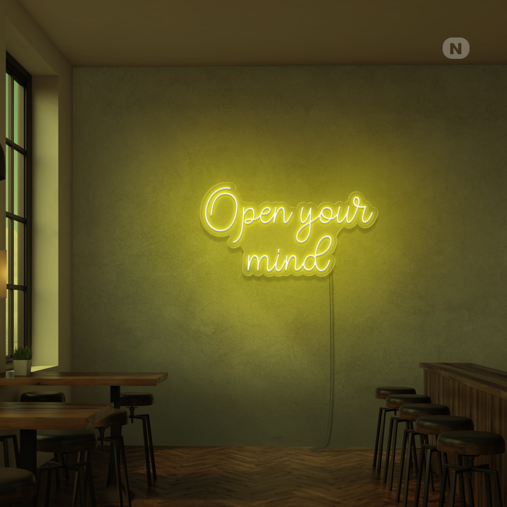 Neon Sign Open your mind