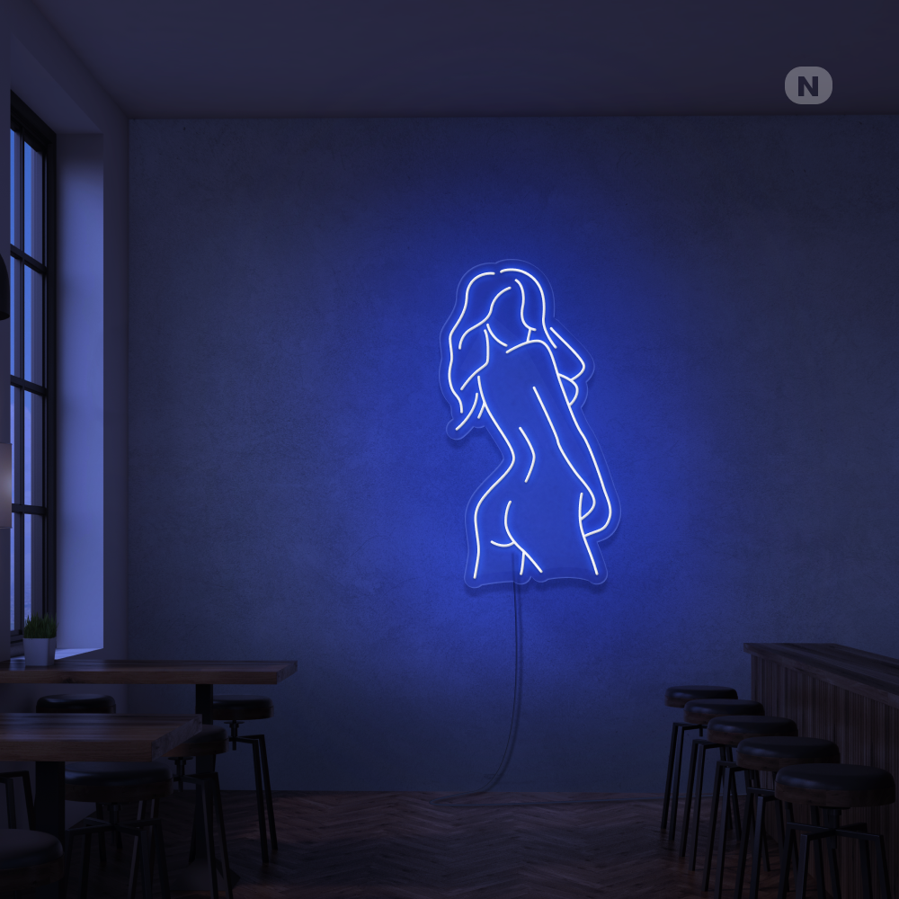Neon Sign Exotic Girl