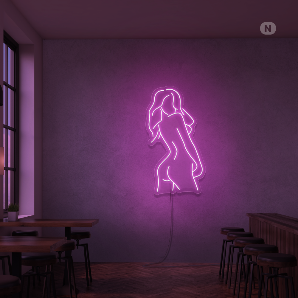 Neon Sign Exotic Girl