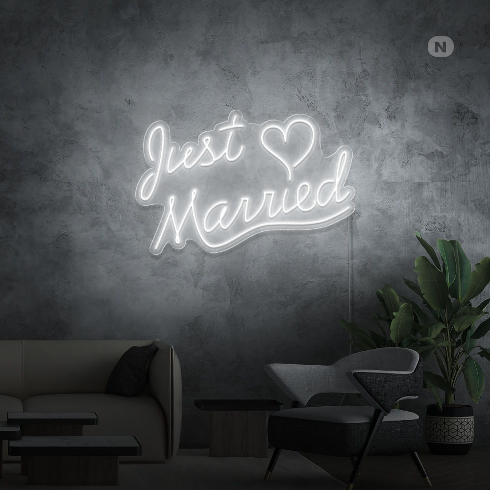 Neon Sign Just Married