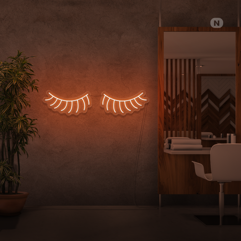 Neon Sign Eyelashes