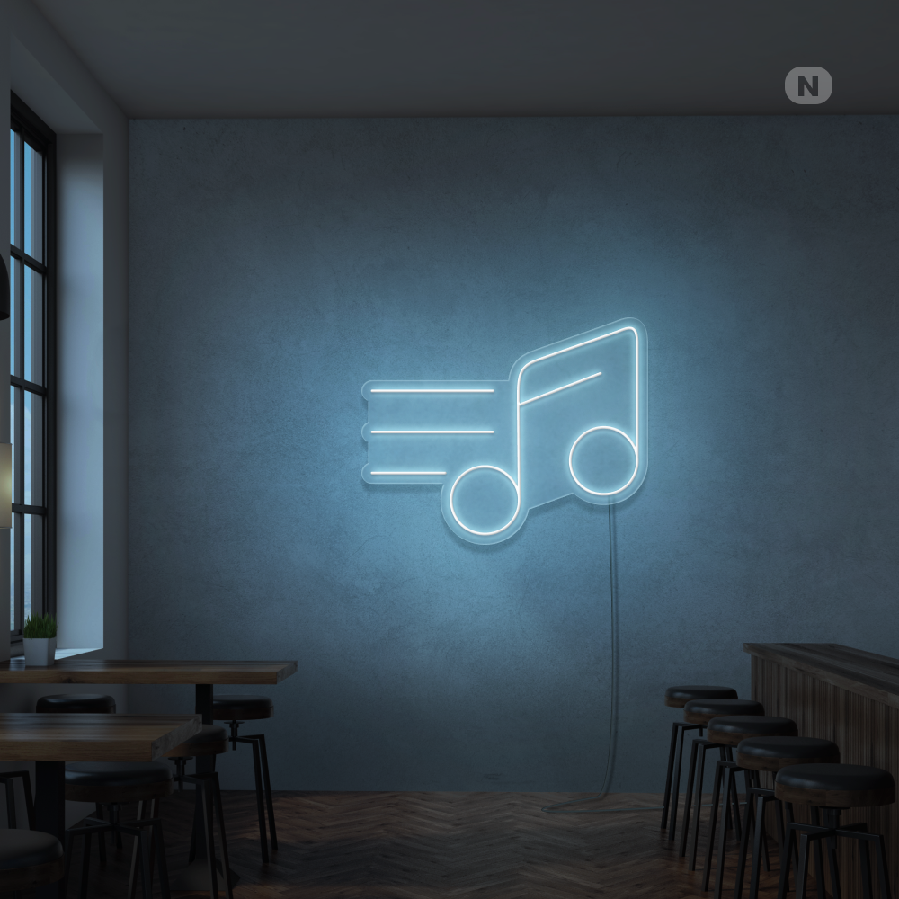 Neon Sign Music Note