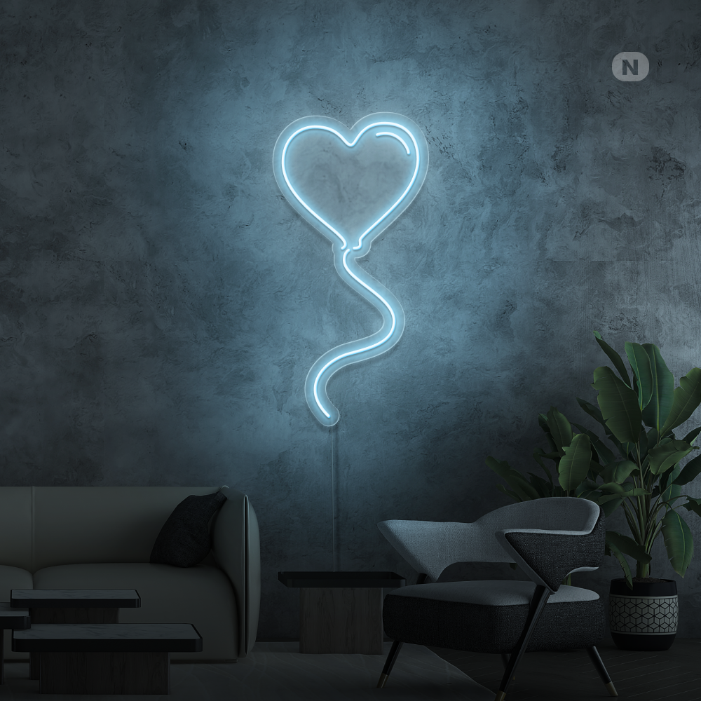 Neon Sign Love balloon