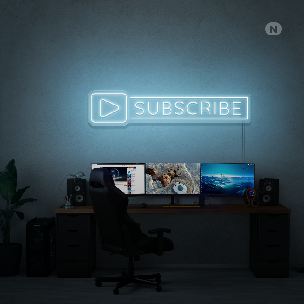 Neon Sign Subscribe