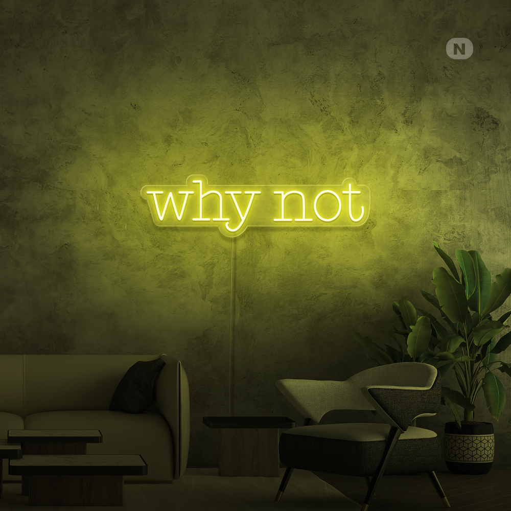 Neon Sign Why Not