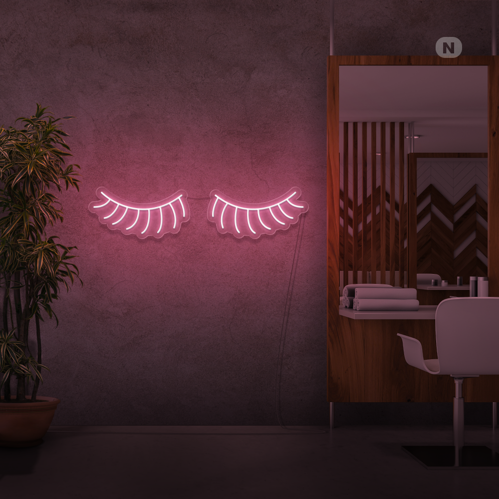 Neon Sign Eyelashes