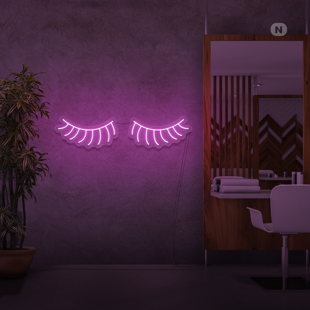 Neon Sign Eyelashes