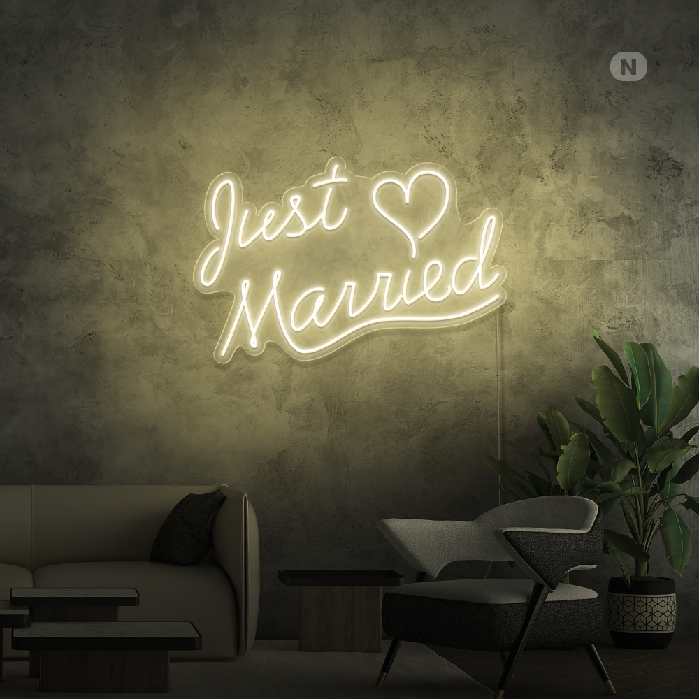 Neon Sign Just Married